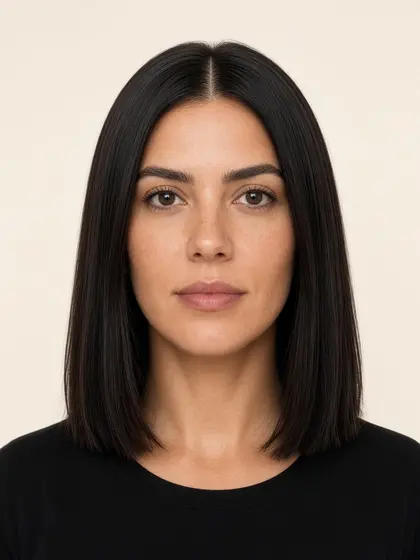Long bob liscio